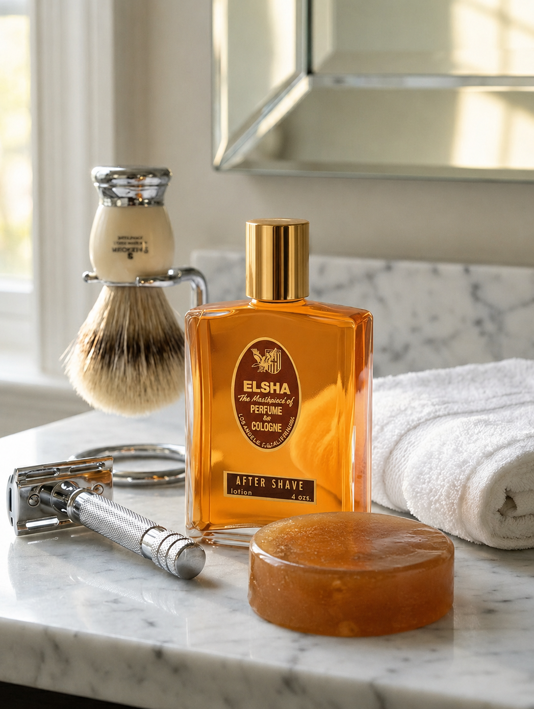 ELSHA 1776 AFTERSHAVE & GLYCERINE SHAVE BAR