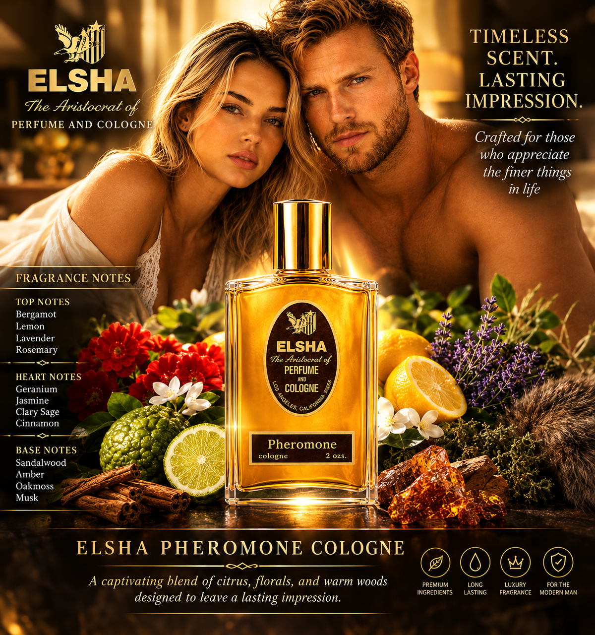 ELSHA PHEROMONE For Men-New Customer-2 FL Ounces