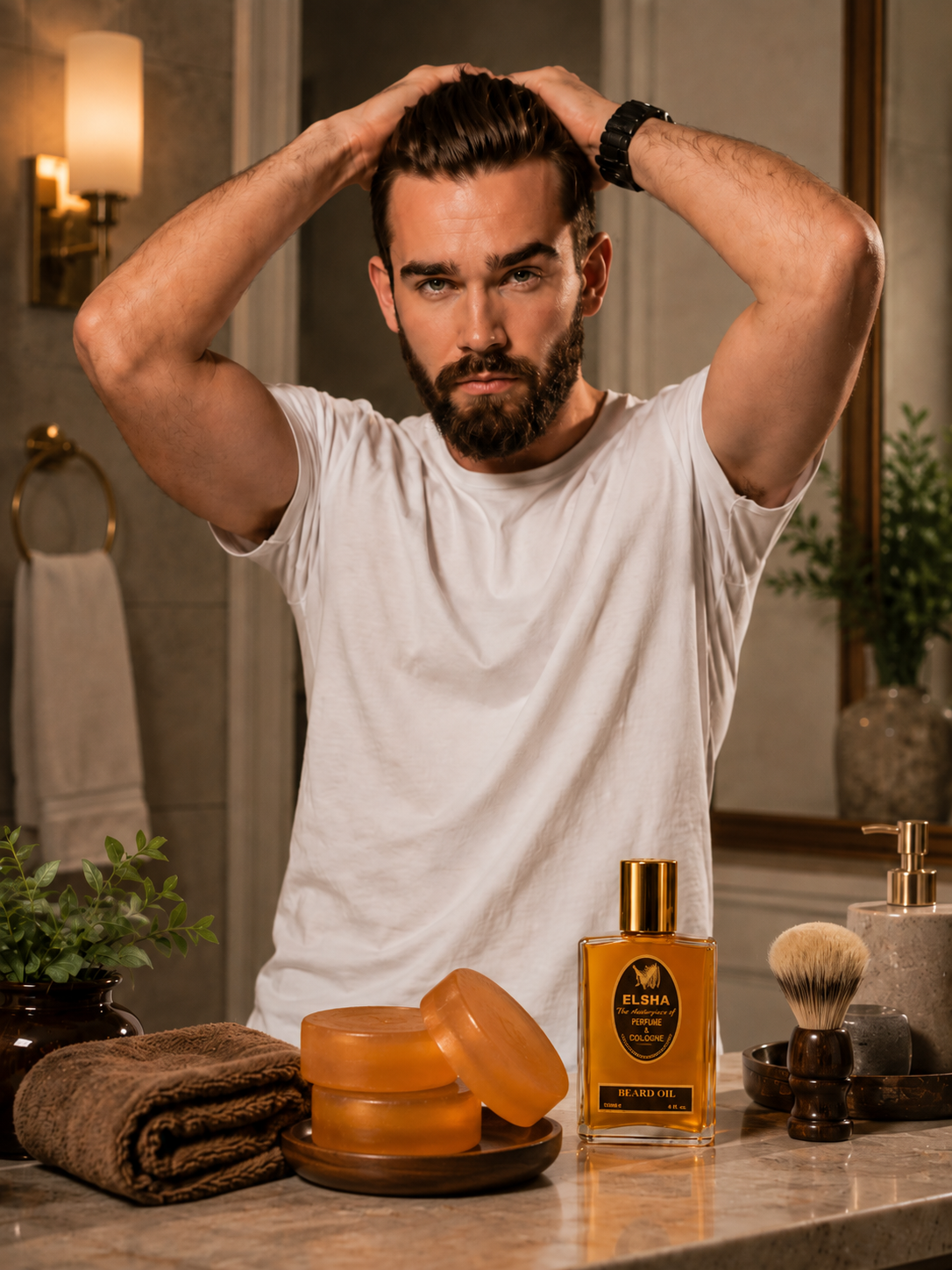 ELSHA 1776 AFTERSHAVE & GLYCERINE SHAVE BAR